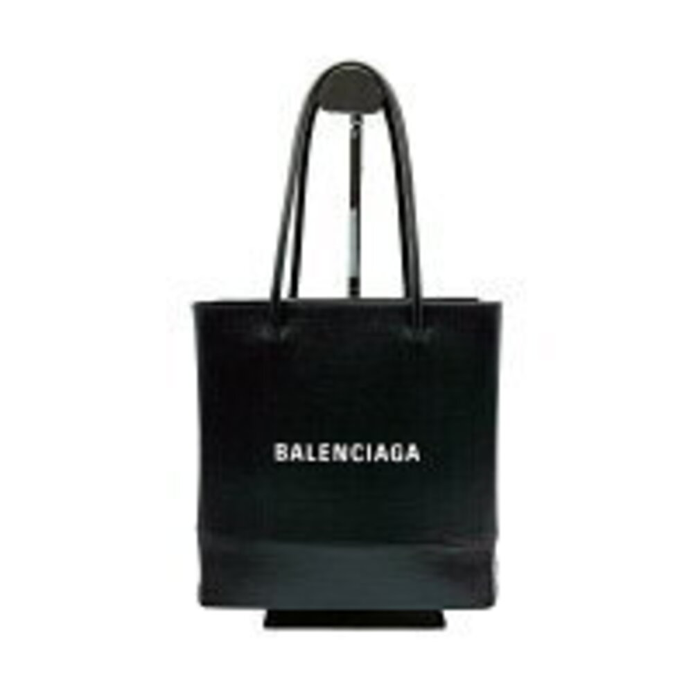 BALENCIAGA SHOPPING TOTE Shoulder Bag Black Leather Strap